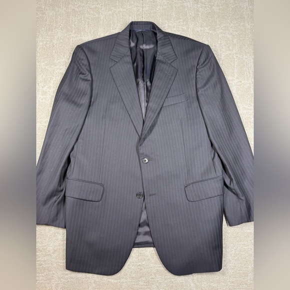 Brooks Brother 1818 Madison 100% Wool Dark Navy Blue Suit Coat Sz 41R - Picture 1 of 12